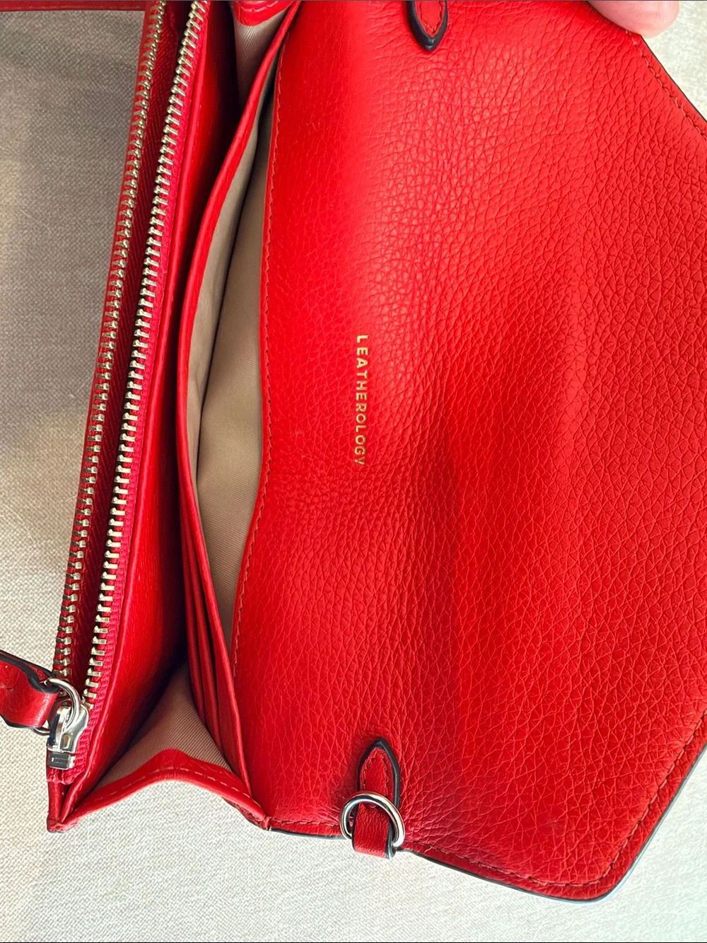 Red Leatherology wallet